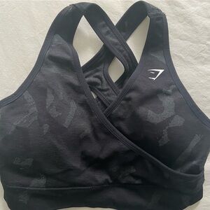 Gymshark sport bra black medium like new